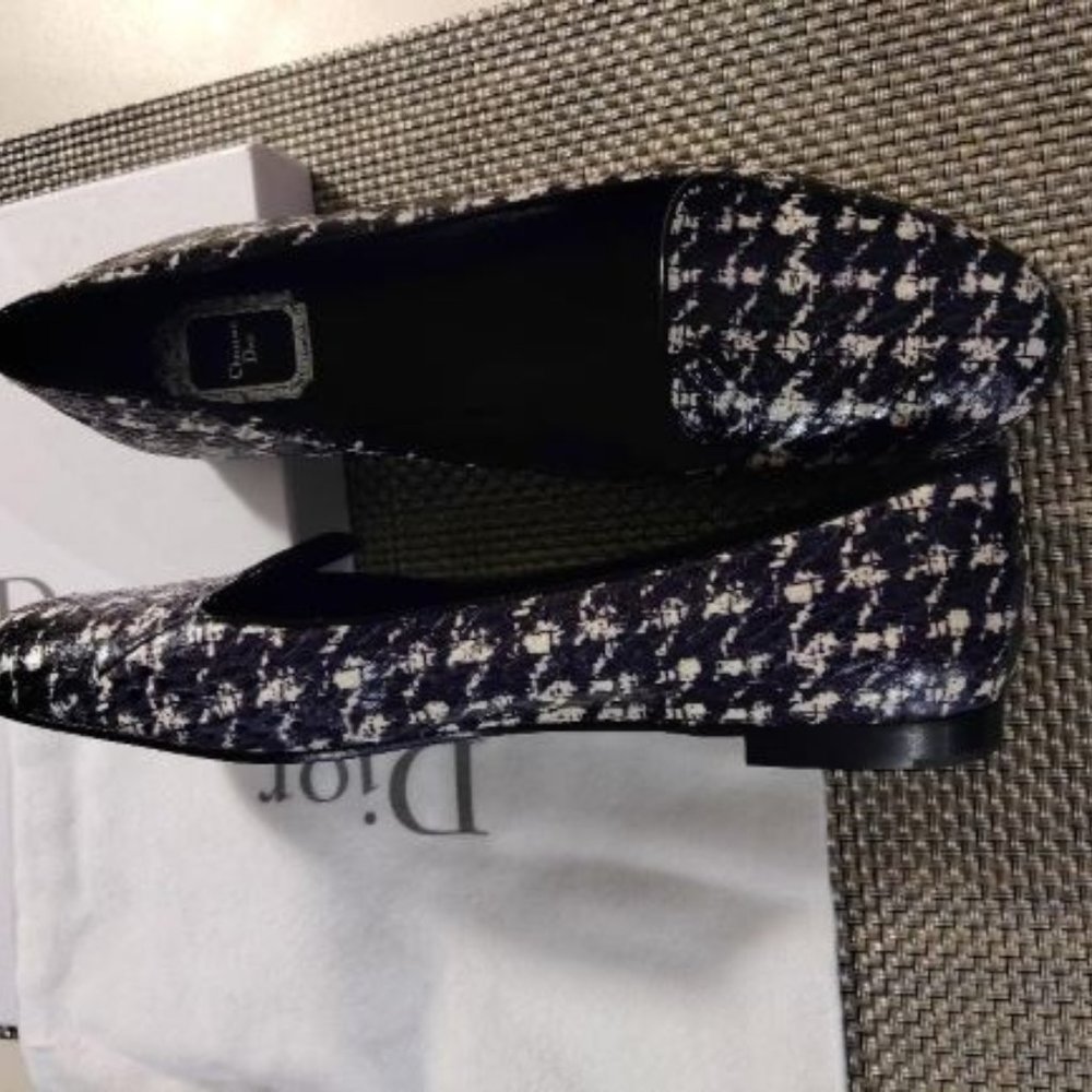 Dior snake skin  ballet flats
